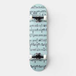 Skateboard Blue Vintage Sheet Music
