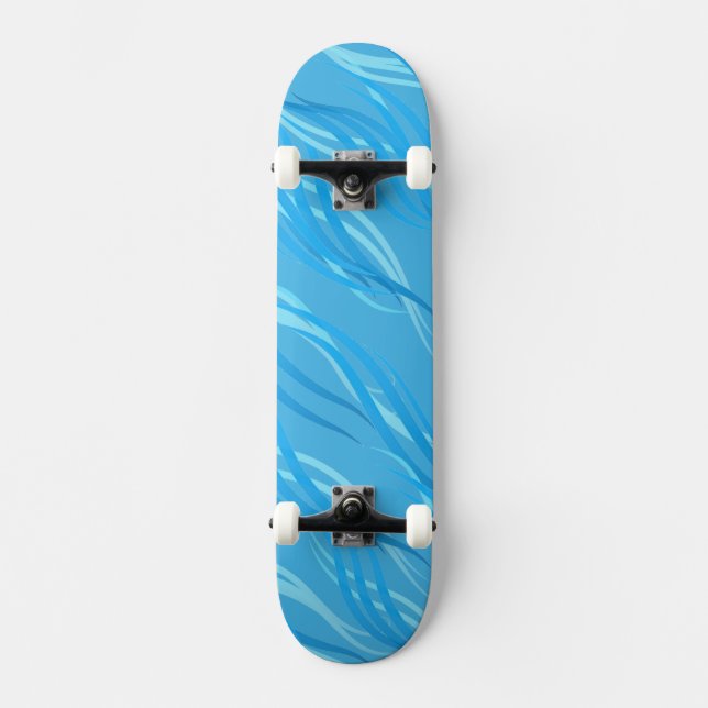 Skateboard-Blue Waves Skateboard (Anverso)