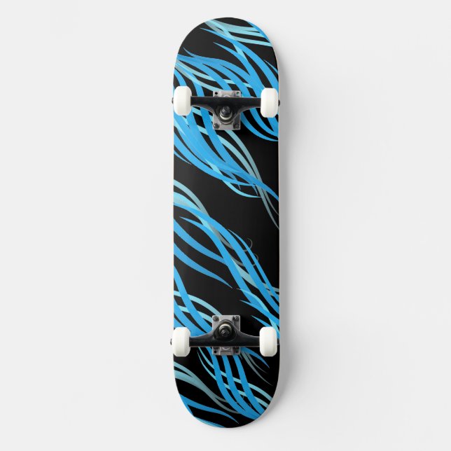 Skateboard-Blue Waves Skateboard (Anverso)