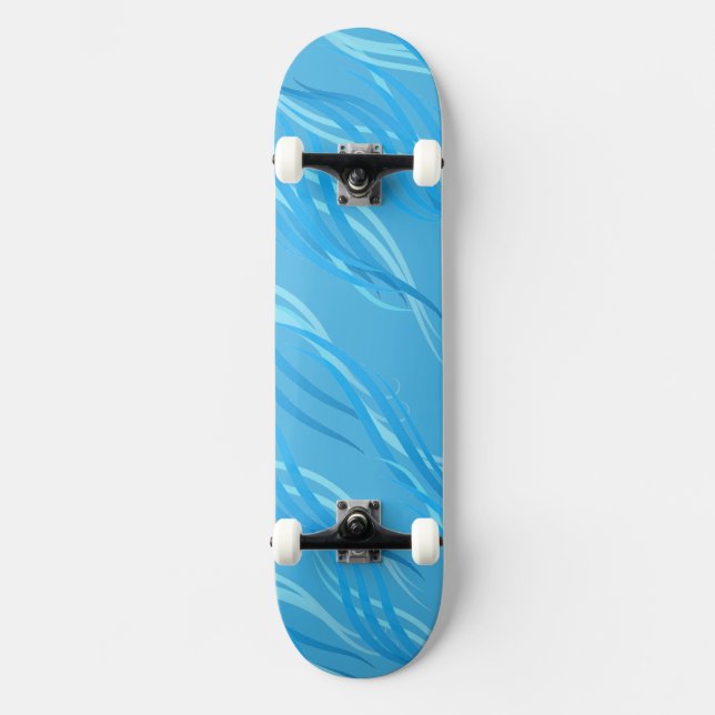 Skateboard-Blue Waves Skateboard (Anverso)