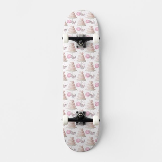 Skateboard boda Cake (Anverso)