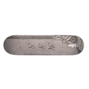 Skateboard Boda gris de Nouveau del arte