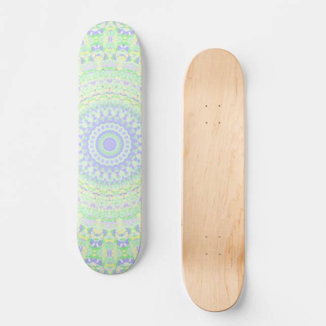 Skateboard Boho Hippie Funky Primavera Ecléctica Pastel Manda (Anverso)