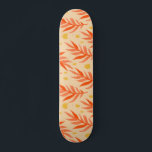 Skateboard Boho Naranja Tropical Deja Estética De Planta De J<br><div class="desc">Este bonito patinaje con hojas tropicales de palma le haría un regalo maravilloso a alguien que ama la estética del boho.</div>