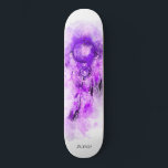 Skateboard *~* Boho Tribal Shamanic Sagrado . Dream Catcher<br><div class="desc">* Western BOHO American Watercolor Abstract Dream Catcher Journey con encantadoras plumas como símbolo chamánico para un diseño nativo americano de Healer espiritual Healer o BOHEMIAM. * . *** Los colores son en su mayoría colores vivos LAVENDER PURPLE MAGENTA en BLANCO. Este espíritu basado en el esotérico popular boho creativo...</div>