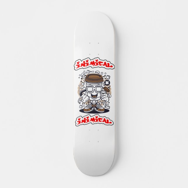 Skateboard Boi de café hostil (Anverso )