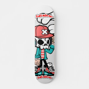 Skateboard Boi de calavera hostil