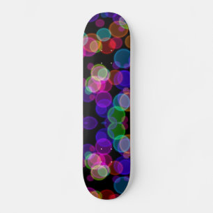 Skateboard Bokeh colorido