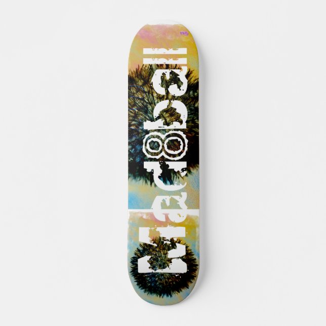Skateboard bola 8 loca (Anverso )
