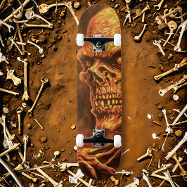 Skateboard Boneyard Shredder: esqueleto zombie