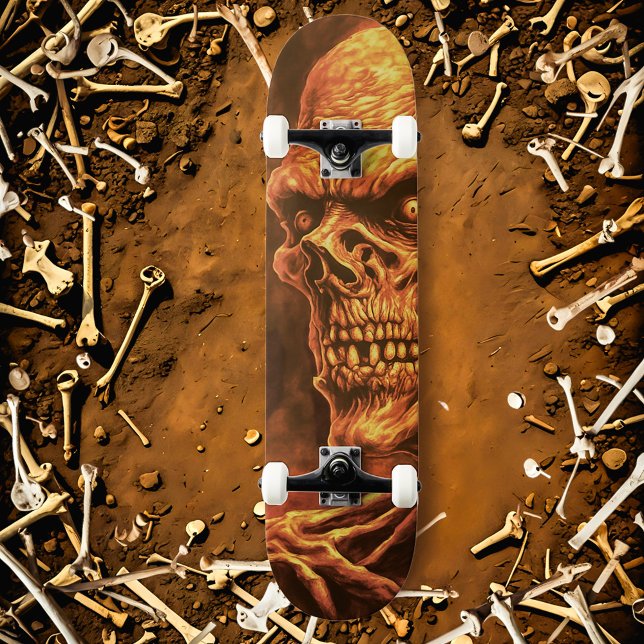Skateboard Boneyard Shredder: esqueleto zombie (Subido por el creador)