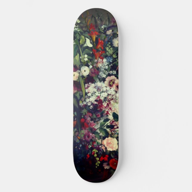 Skateboard Bonito Bouquet de flores en una bolsa (Anverso)