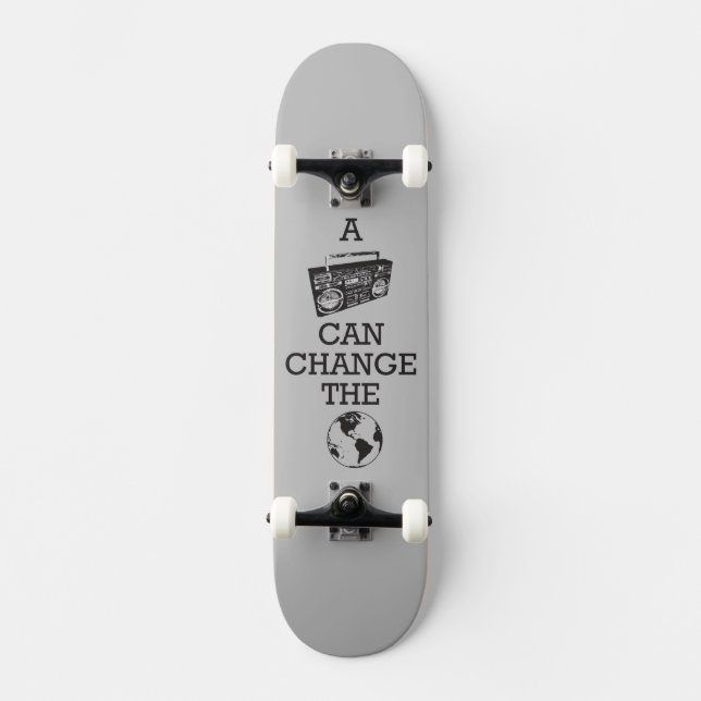 Skateboard Boombox puede cambiar el mundo (Anverso)