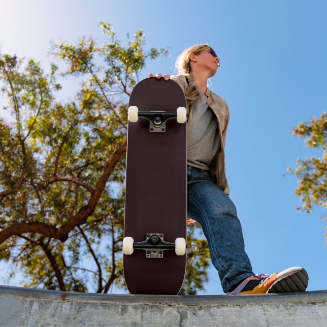 Skateboard Borgoña oscura | Plain Burgundy (Exterior 1)