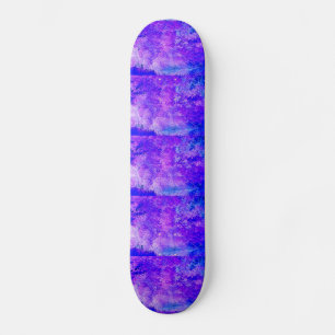 Skateboard Bosque azul eléctrico