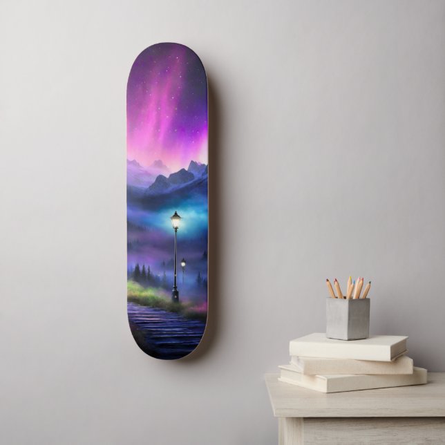 Skateboard Bosque encantado (Arte de la pared)