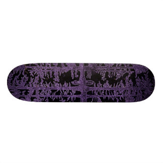 Skateboard bosque púrpura, de color de malva, negro, en las