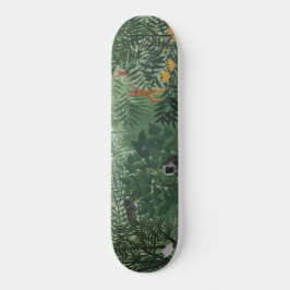 Skateboard Bosque tropical con simios y serpientes (Rousseau)