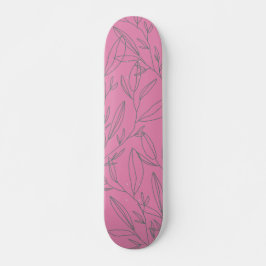Skateboard Botánica rosa y Verde