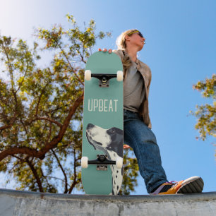 Skateboard Boxeador negro y blanco