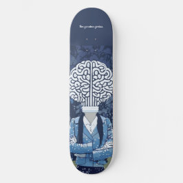 Skateboard Brainy Person