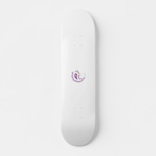 Skateboard Bransoletka z serduszkiem Style, Light Eggplant