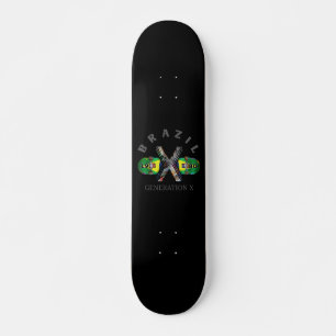 Skateboard brasileño de la generación X de los año