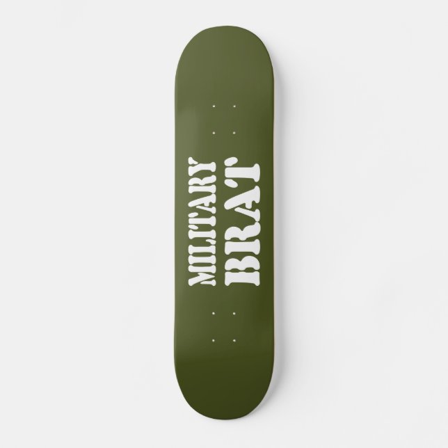 SKATEBOARD BRAT MILITAR (Anverso)
