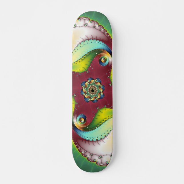 Skateboard Brillo suave - Arte fractal (Anverso )