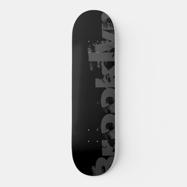 Skateboard Brooklyn - Nueva York, Guay, Urban, Black And Whit (Anverso)