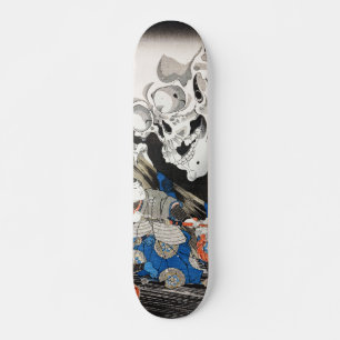 Skateboard Bruja y espectro de esqueleto, Utagawa Kuniyoshi