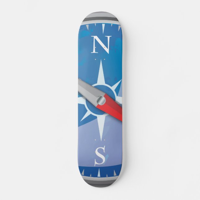 Skateboard Brújula (Anverso)