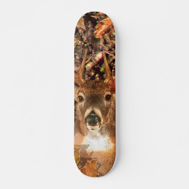 Skateboard Buck en otoño Camo venado blanco (Anverso )
