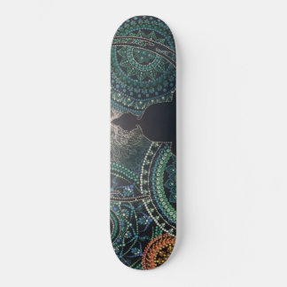 Skateboard Buddha Dot Art Mandala, Arte Espiritual