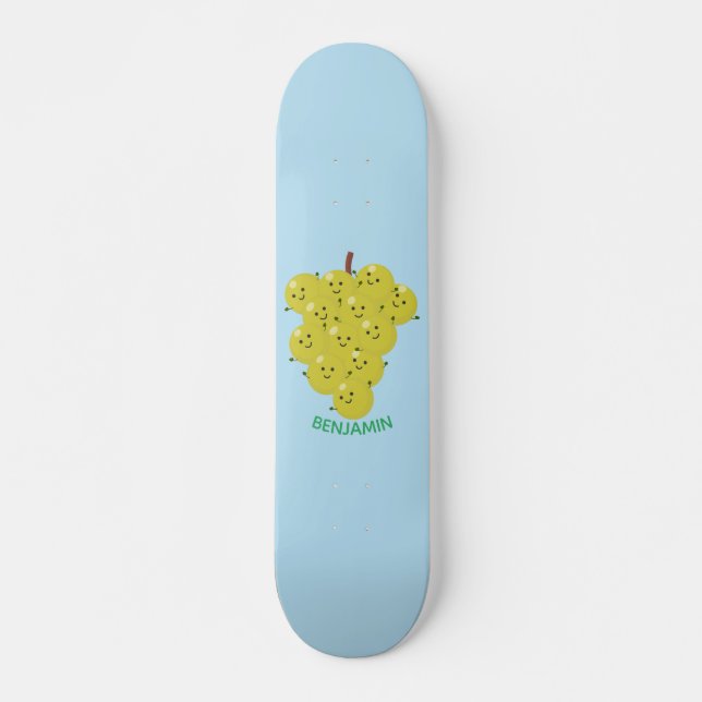 Skateboard Buen ilustracion de uvas personalizados (Anverso )