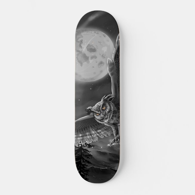 Skateboard Búho (Anverso)