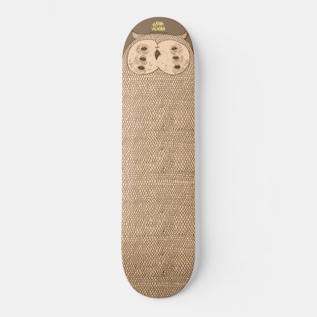 Skateboard Búho de Brown de Keaton Henson (Anverso)