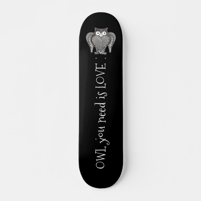 Skateboard Búho que necesitas (Anverso )