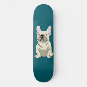 Skateboard Bulldog Francés Crema, Amo a mi Perro