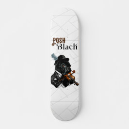 Skateboard Bulldog francés de Posh Black
