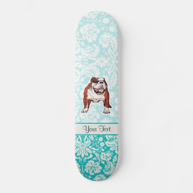 Skateboard Bulldog; Lindo (Anverso)