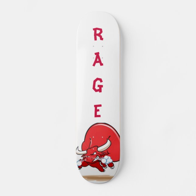 Skateboard bullicio rojo (Anverso)