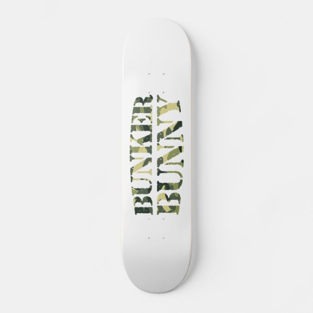 SKATEBOARD BUNKER BUNNY CAMO / CAMOUFLAGE (Anverso)