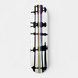 Skateboard Bunte Streifen