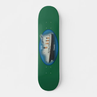 Skateboard Buque Titanan Green Maritime White Star