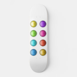 Skateboard Burbuja 3D del botón del Skateboarder del área de 