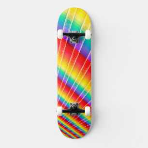 Skateboard Burbuja de color arcoiris