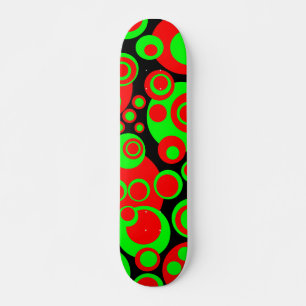 Skateboard Burbujas abstractas 01 - Retro