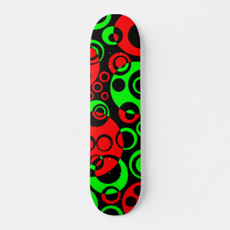Skateboard Burbujas abstractas 01 - V2 - Retro