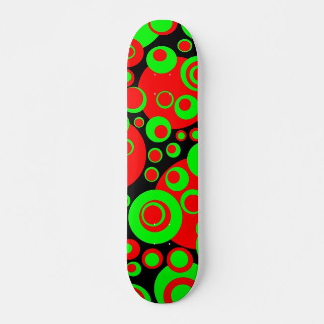 Skateboard Burbujas abstractas 02 (Anverso )